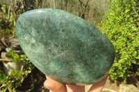 Polished Green Fuchsite Quartz Standing Free Forms x 2 From Madagascar