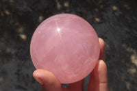 Polished Star Rose Quartz Spheres x 2 From Antsirabe, Madagascar