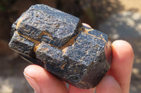 Natural Alluvial Schorl Black Tourmaline Crystals x 12 From Zimbabwe