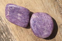 Polished Lepidolite Free Forms x 6 From Zimbabwe