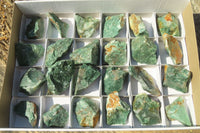 Natural Jade Cobbed Specimens x 24 From Swaziland