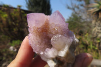 Natural Amethyst / Ametrine Spirit Quartz Clusters x 12 From South Africa