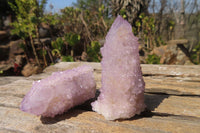 Natural Amethyst / Ametrine Spirit Quartz Clusters x 12 From South Africa