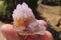 Natural Amethyst / Ametrine Spirit Quartz Clusters x 12 From South Africa