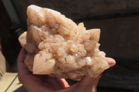 Natural Pineapple Candle Quartz Clusters x 3 From Antsirabe, Madagascar