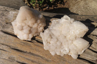 Natural Pineapple Candle Quartz Clusters x 3 From Antsirabe, Madagascar