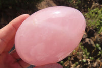 Polished Rose Quartz Egg & Bowl x 2 From Antsirabe, Madagascar