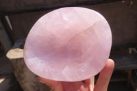 Polished Rose Quartz Egg & Bowl x 2 From Antsirabe, Madagascar