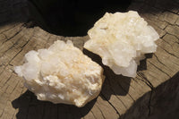 Natural Pineapple Candle Quartz Clusters x 6 From Antsirabe, Madagascar