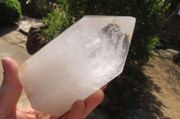 Polished Clear Quartz Crystal Points x 3 From Madagascar