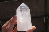 Polished Clear Quartz Crystal Points x 3 From Madagascar