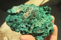 Natural Silky Malachite Specimens x 3 From Kasompe, Congo