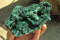 Natural Silky Malachite Specimens x 3 From Kasompe, Congo