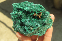 Natural Silky Malachite Specimens x 3 From Kasompe, Congo