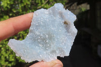 Natural Etched Blue Chalcedony Specimens x 35 From Nsanje, Malawi