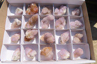 Natural Amethyst Spirit Quartz Clusters x 20 From Boekenhouthoek, South Africa