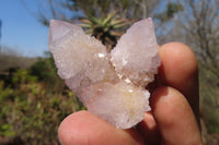 Natural Amethyst Spirit Quartz Clusters x 20 From Boekenhouthoek, South Africa