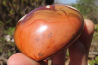 Polished Polychrome Jasper Gemstone Hearts x 6 From Madagascar