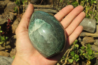 Polished Green Fuchsite Quartz Standing Free Forms x 2 From Madagascar