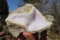 Natural Blue Lace Agate Specimens x 6 From Nsanje, Malawi