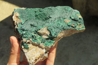 Natural Crystalline Malachite Specimens x 2 From Kasompe, Congo