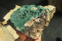 Natural Crystalline Malachite Specimens x 2 From Kasompe, Congo