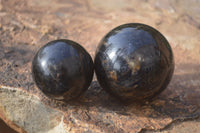 Polished Iolite Water Sapphire Spheres x 3 From Madagascar