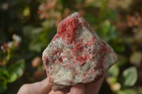 Natural Rhodonite Cobbed Specimens x 3 From Zimbabwe