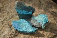 Natural Shattuckite Matrix Specimens x 11 From Kaokoveld, Namibia