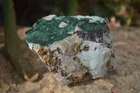 Natural Crystalline Malachite Specimens x 6 From Kasompe, Congo