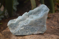 Natural Blue Aquamarine Cobbed Specimen x 1 From Angola