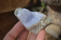 Natural Blue Lace Agate Specimens x 12 From Nsanje, Malawi