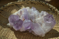 Natural Jacaranda Amethyst Clusters x 2 From Mumbwa, Zambia