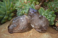 Natural Smokey Amethyst Crystals x 12 From Chiredzi, Zimbabwe