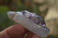 Natural Smokey Amethyst Crystals x 12 From Chiredzi, Zimbabwe