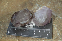 Natural Smokey Amethyst Crystals x 12 From Chiredzi, Zimbabwe