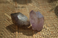 Natural Smokey Amethyst Crystals x 12 From Chiredzi, Zimbabwe