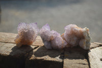 Natural Amethyst / Ametrine Spirit Quartz Clusters x 12 From  South Africa