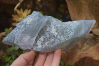 Natural Etched Blue Chalcedony Specimens x 3 From Nsanje, Malawi