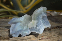 Natural Etched Blue Chalcedony Specimens x 3 From Nsanje, Malawi