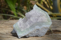 Natural Etched Blue Chalcedony Specimens x 3 From Nsanje, Malawi