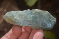 Natural Blue Aquamarine Cobbed Specimens x 13 From Angola