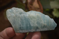 Natural Blue Aquamarine Cobbed Specimens x 13 From Angola