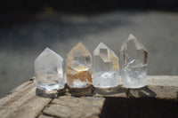 Polished Clear Quartz Crystal Point-Prisms x 14 From Madagascar