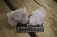 Natural Cactus Flower Amethyst Spirit Quartz Clusters x 6 From South Africa