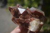 Natural Red Hematoid Quartz Clusters x 2 From Karoi, Zimbabwe