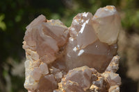 Natural Red Hematoid Quartz Clusters x 2 From Karoi, Zimbabwe