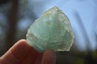 Natural Blue Aquamarine Cobbed Specimens x 13 From Angola