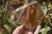 Polished On One Side Nguni Jasper Specimens x 2 From Prieska, South Africa