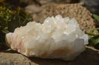 Natural White Quartz Cluster x 1 From Madagascar